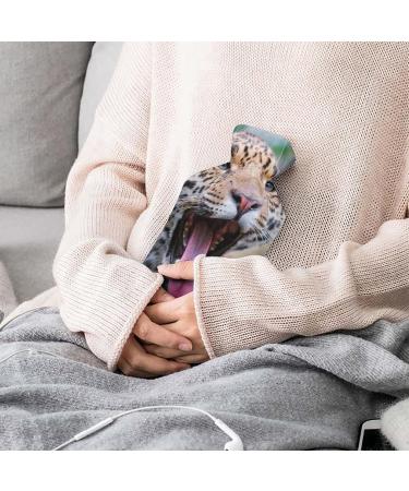 Leopard Hot Water Bottle with Plush Cover - Cozy Hand Warmer for Adults & Kids - 26.5x15.3cm - Perfect for Comfort & Relaxation - Buy Online on GoSupps.com