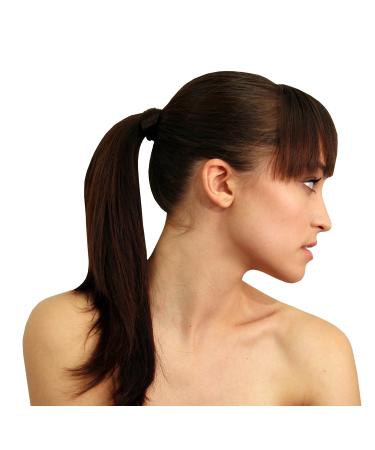 Mia Tonytail Ponytail Wrap Synthetic Hair - Dark Brown (2 Pack) | Classic + Chic Style - Buy Online on GoSupps.com