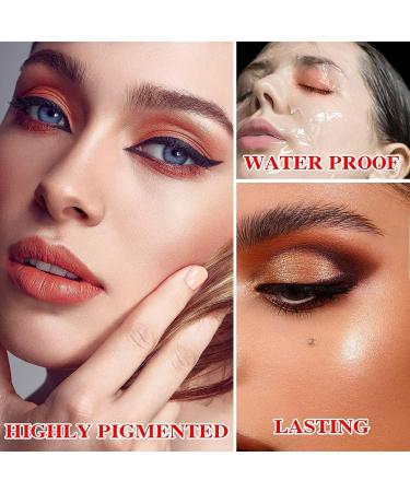 LZYLLS 12 Shades Nude Matte & Shimmer Eyeshadow Palette - Waterproof & Long-Lasting Professional Makeup Palette with Brush (Pearl) - Buy Online on GoSupps.com