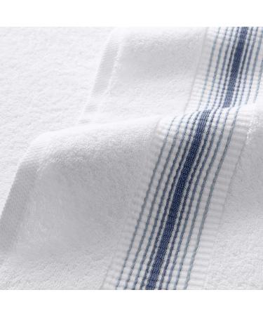 Aston & Arden Turkish Bath Towels - Pack of 2, 600 GSM Oversized Ultra Soft Hand Towels in Crystal Blue - Buy Online on GoSupps.com
