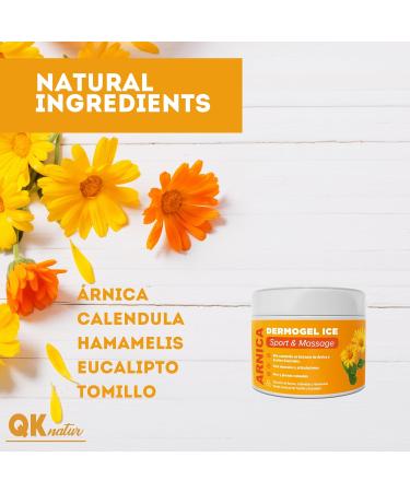QKnatur - ARNICA MONTANA CREME GEL - Helps relieve and soothe muscle and joint discomfort - High content of Arnica Calendula - Buy Online on GoSupps.com