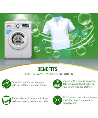 Eco Sheets Laundry Detergent Strips - 100 Loads 5 Scents Plastic-Free & Travel-Friendly - Buy Online on GoSupps.com