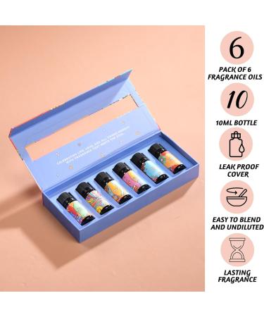 Shop Folkulture Essential Oil Set - Patchouli & Cedarwood Diffuser Oils | 6 Scents for Home Fragrance | Aromatherapy Oil Set 0.06 Fl Oz - Buy Online on GoSupps.com