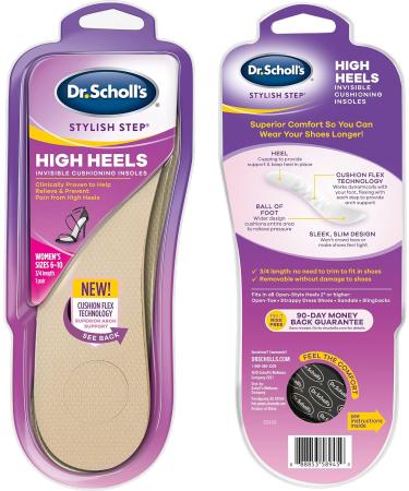 Dr. Scholl's Soft Cushioning High Heel Insoles - New Packaging - Buy Online on GoSupps.com