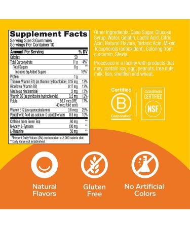OLLY Swift Energy Gummy - Pineapple Punch Flavor - 30 Gummies for Energy Boost - Buy Online on GoSupps.com