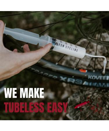 KOM Cycling Tubeless Tire Sealant for Bicycles - 500ml Fast Repair Sealant - Compatible with Sealant Injector - Tubeless Tire Repair Tool Included - Buy Online on GoSupps.com