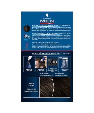 Ammonia-Free Gel Hair Color for Men - Perfect N 80 Natural Black Brown | International Shipping - Buy Online on GoSupps.com