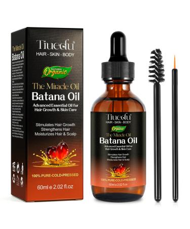 Tiuedu Batana Hair Growth Oil 60ml Natural Hair Growth Oil Promotes hair regrowth thickens and strengthens nourishes and restores vitality