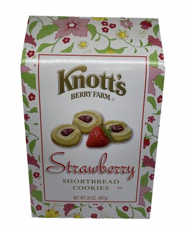Knott's Berry Farm Shortbread Cookies (Strawberry, 20-Ounce Box)