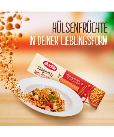 Barilla Red Lentil Spaghetti - High Protein Gluten Free - 250g Pack of 4 | International Shipping Available - Buy Online on GoSupps.com