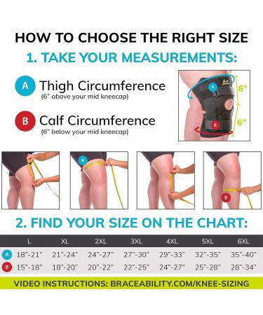 Buy BraceAbility Obesity Hinged Knee Brace XXXL | Plus Size Support for Arthritis Joint Pain Relief & Ligament Weakness - Ideal for Men & Women - Buy Online on GoSupps.com