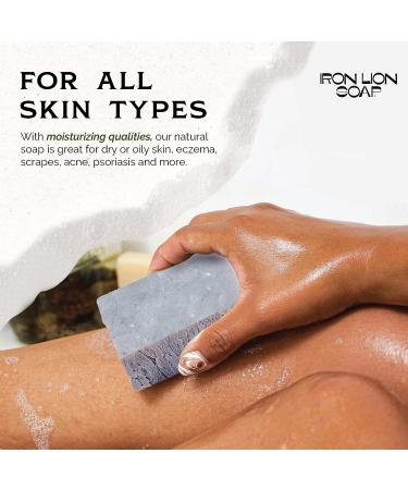 Iron Lion Soap SUPER LAVENDER PURPLE - Organic Vegan All Natural Plant Based Bar Soap for Body, Face, Hands, and Bath - Buy Online on GoSupps.com
