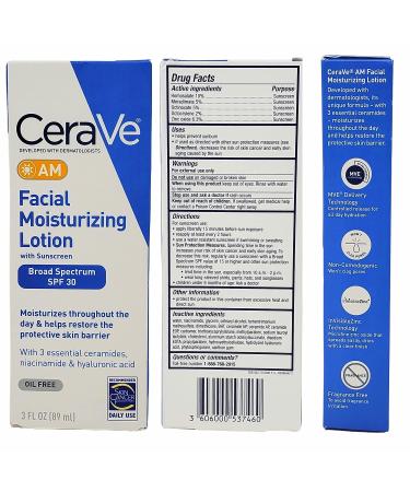 CeraVe Daily Skincare Facial Bundle - Cleanser & Moisturizers Set - Buy Online on GoSupps.com