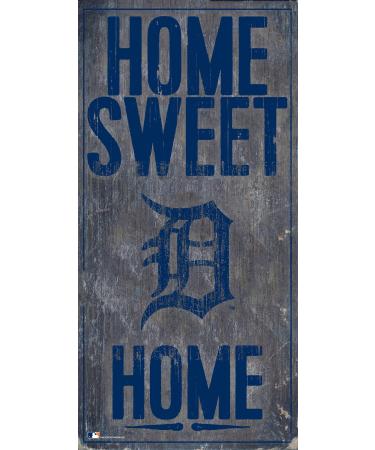 MLB Detroit Tigers Unisex Detroit Tigers Home Sweet Home Sign, Team Color, 6 x 12