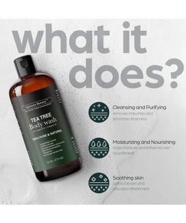 Artnaturals Antibacterial Tea Tree Oil Body Wash For Men & Women Remedy Soap Extra Strength - Helps Treat Acne, Athletes foot, Eczema, Toenail Fungus & Jock Itch & Ringworm (16 Fl Oz (Pack of 2) - Buy Online on GoSupps.com