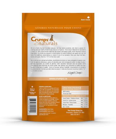 Crumps' Naturals Sweet Potato Chews 11.6oz / 330g (SP-330) + Crumps' Naturals Beef Liver Bites for Pets 5.5oz - Buy Online on GoSupps.com