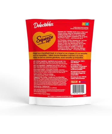 Hartz Delectables Squeeze Up Interactive Lickable Wet Cat Treats Chicken & Tuna 120 Count Chicken & Tuna 1 g (Pack of 120) - Buy Online on GoSupps.com