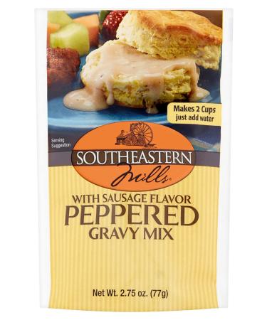 Southeastern Mills Old Fashioned Peppered Gravy Mix with Sausage Flavor, 2.75 OZ
