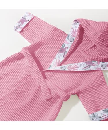 Shop Pepi Made in Poland Unisex Children Bathrobe - 100% Cotton Baby Robe with Hood in Hummingbird Pink | Perfect for Boys & Girls - Buy Online on GoSupps.com