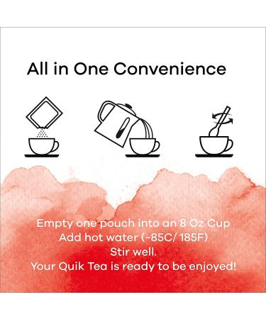 QuikTea Masala Chai Tea Latte - 10 Count - Authentic All Natural Blend - Buy Online on GoSupps.com