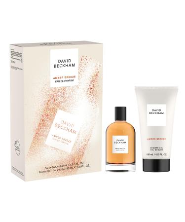 David Beckham Amber Breeze Eau de Parfum + Shower Gel Gift Set Notes of Bargamot Lavender and Wood Men's Fragrance Long Lasting Everyday Fragrance