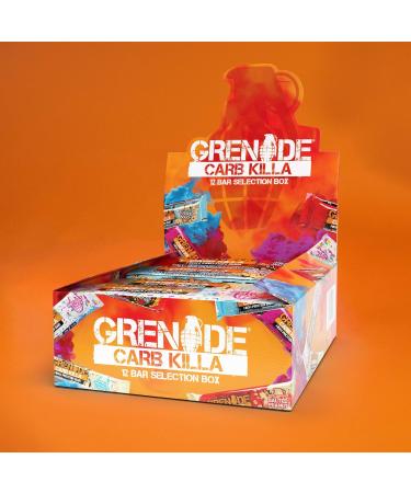 Grenade Carb Killa Selection Box High Protein and Low Carb Bar 12 x 60 g - Buy Online on GoSupps.com