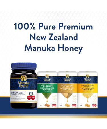 Premium Manuka Honey MGO 400+| Certified UMF 13+ Gold 500g| Pure Raw Manuka Honey by Manuka Health New Zealand Raw Honey Gold MGO 400+ UMF 13+ 500 g (Pack of 1) - Buy Online on GoSupps.com