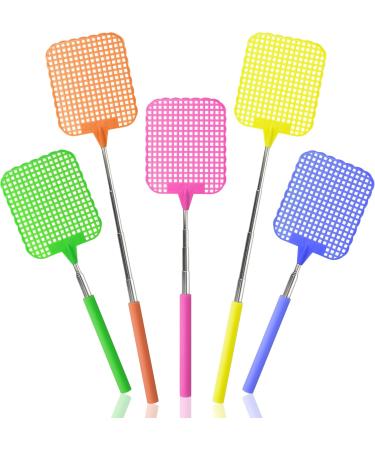 COM-FOUR Insect Protection - 4x Telescopic Flap Clap Flexible Pest Control Fly Catcher (24-56 cm) - Varied Selection (4 Pieces - Mix 2) for Effective Insect Destruction - Buy Online on GoSupps.com