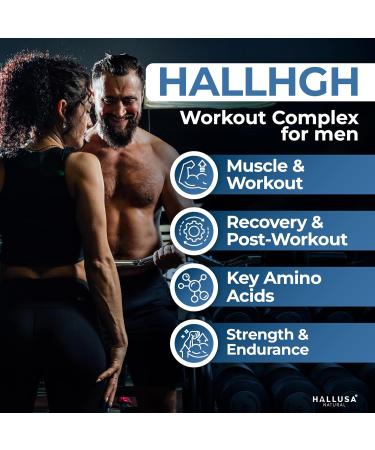 HGH-Releasing Support Supplement with L-Arginine & Ornithine | Nitric Oxide Support for Muscle Recovery Energy & Performance | Amino Acid Complex with Vitamin B3 & Chromium | 60 Tablets - Buy Online on GoSupps.com
