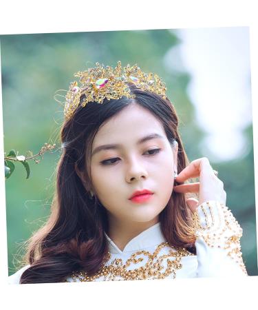 Ipetboom Decorative Rhinestone Hairpin Rhinestone Hair Comb Wedding Hair Accessories Rhinestone Hair Pin Hair Clip Tiara Hair Accessories for Girls Hair Piece Bride Modeling Zinc Alloy - Buy Online on GoSupps.com