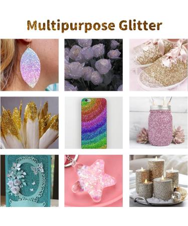 40 Colors Holographic Glitter for Crafting - Fine Body & Face Glitter Nail Art Soap & Candle Making - Sparkling Sequin Shimmer for Resin Accessories & 5G Bottles - Buy Online on GoSupps.com