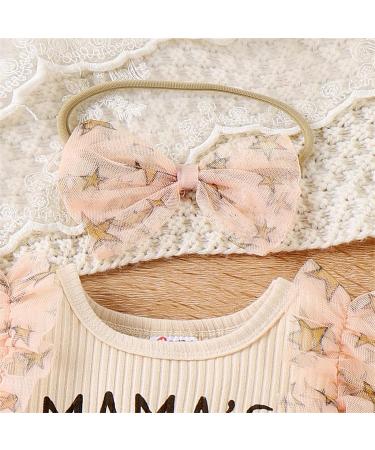 PatPat Baby Girl Long Sleeve Tutu Dress - 3-6 Months | Infant Tulle Flower Girl Princess Dress for Christmas Party & Birthdays - Apricot - Buy Online on GoSupps.com