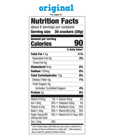 Earth's Best Organic Sesame Street Toddler Crunchin' Crackers Original 5.3 oz Box - Pack of 6 - Buy Online on GoSupps.com