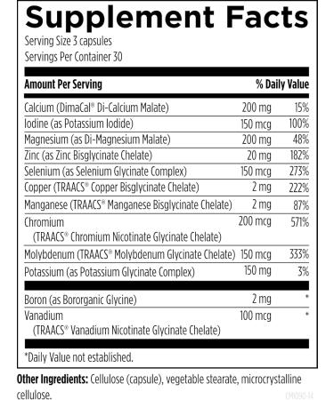 Designs for Health Complete Mineral Complex - Essential + Trace Minerals Supplement with Magnesium Malate Chromium Zinc + More - Iron-Free Multi Minerals Blend - Vegan + Gluten Free (90 Capsules) Standard Packaging - Buy Online on GoSupps.com