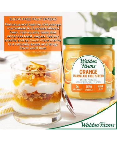 Walden Farms Orange Marmalade: Sugar-Free, No Fat, 12-oz Jar - Perfect Breakfast & Dessert Topping - Buy Online on GoSupps.com
