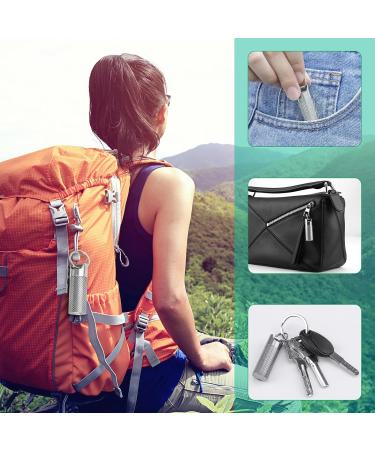 Opret Titan Metal Pill Dose - Waterproof Lightweight Travel Pill Box - Small Tablet Organizer for Outdoor Use - 1.5x4.5cm - Buy Online on GoSupps.com