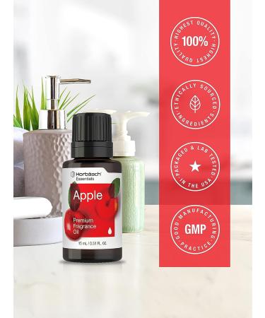 Premium Apple Fragrance Oil 0.51 fl oz - Ideal for Diffusers, Candles, Soap Making & DIY Projects | Horbaach - Buy Online on GoSupps.com