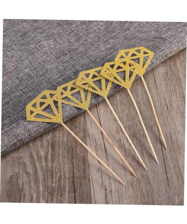 100 Pcs Diamond Cake Topper Diamond Dessert Picks Glitter Wedding Cupcake Picks Diamond Shape Cupcakes Birthday Gold Decor Glitter Cupcake Toppers Insert Card Cup Goldenx2pcs mediumx2pcs - Buy Online on GoSupps.com
