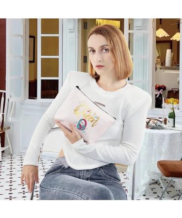 LEVLO Funny TikTok Cosmetic Bag - Perfect Gift for TikTok Fans | TikTok Queen Makeup Zipper Bag for Women & Girls - Buy Online on GoSupps.com
