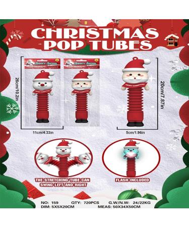 Santa Claus Sensory Tubes - in The Dark Santa Claus Sensory Tubes - Fine Motor Training Learning Toys for Toddlers Kids Stocking Stuffers Educational Toys Xiaoguozi Without Light - Buy Online on GoSupps.com
