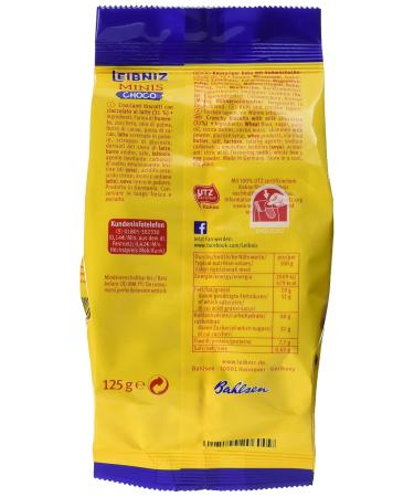 Leibniz Minis Choco 8-Pack | Mini Butter Cookies with Chocolate | Biscuit Box with 8 x 125g Bags | Perfect for International Shipping - Buy Online on GoSupps.com