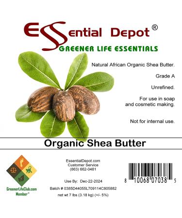 Organic Grade A Unrefined Shea Butter - 14 lbs in 2 x 7lb Greener Life Boxes - Buy Online on GoSupps.com