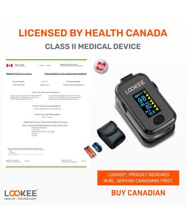 LOOKEE A310 Premium Pulse Oximeter - Black - Buy Online on GoSupps.com