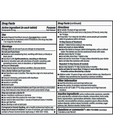 Berkley Jensen Omeprazole 20 mg - 42 Count Strawberry Acid Reducer Pills for Heartburn Relief | 3 x 14-Day Regimen | International Shipping Available - Buy Online on GoSupps.com