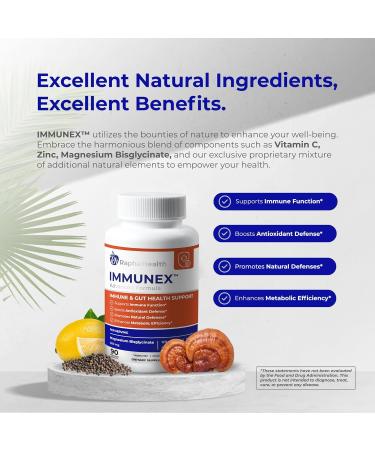 RAPHA HEALTH Immune 247 - Immune and Wellness Support | Gut & Antioxidant Booster | Magnesium Selenium Zinc Vitamin C Ashwagandha | 90 Capsules - 30 Servings - Buy Online on GoSupps.com