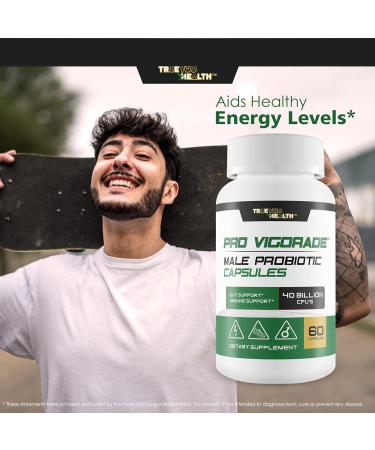 Pro Vigorade - Premium Male Probiotic Capsules for Gut & Immune Support - 40 Billion CFUs - Probiotic Vigorade for Male Health - Buy Online on GoSupps.com