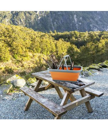 Tiawudi Collapsible Sink - 2.25 Gal Wash Basin for Dishes, Camping, Hiking & Home (Gray) - Buy Online on GoSupps.com