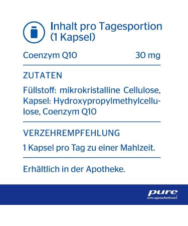 Pure Encapsulations CoQ10 250mg | Biologically Active Coenzyme Q10 - 30 Capsules for Heart Health & Energy Support - International Shipping Available - Buy Online on GoSupps.com