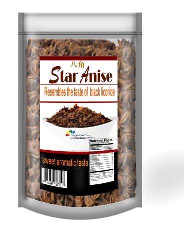 Star Anise-Whole Chinese Star Anise Pods, Dried Anise Star Spice (3 oz)