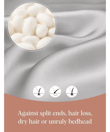 Lilysilk 100% Mulberry Silk Sleeping Cap - Breathable & Slippery Night Hat for All Hair Types | Silver Gray - Buy Online on GoSupps.com